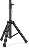 Coverzone Profesyonel Taşınabilir Hoparlör Stant Ayarlanabilir Uzatma 76cm ila 111cm PA DJ Kısa Tripod Standı Mini Hoparlör Standı Uyumlu Ekleme Emniyet Pimi Hoparlör Ayak J-01