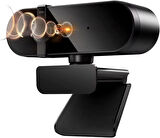 Coverzone WebCam 4K Konferans Kamera Gizlilik Bandı Dahili Mikrofon Chat Görüntülü Sohbet Yayın Kamerası HD Video Web Kamerası 813