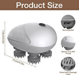 Coverzone Baş Masaj Aleti Yüz Masajı Şarjlı Fizyoterapi Kedi ve Köpek ile Masaj Rahatlatma Dinlendirici ve Rahatlatıcı Massage Portatif Ergonomik Tasarım OSK-701