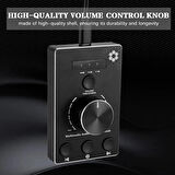Coverzone Ses Düğmesi, pc için Usb Ses Kontrol Düğmesi, Tek Tıkla Sessiz İşlevli Multimedya Denetleyici Düğmesi ve Win ve Mac için 3 Ses Kontrol Modu OZU8