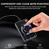 Coverzone Ses Düğmesi, pc için Usb Ses Kontrol Düğmesi, Tek Tıkla Sessiz İşlevli Multimedya Denetleyici Düğmesi ve Win ve Mac için 3 Ses Kontrol Modu OZU8
