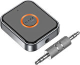 Coverzone Wireless Bluetooth 5.3 3.5mm Jack Aux Araç Ses Aktarım Kiti Adaptör Bluetooth Çevirici Araba Hoparlör Kulaklık için Taşınabilir Kablosuz Ses Araç Kitleri Adaptörü BC55