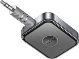 Coverzone Wireless Bluetooth 5.3 3.5mm Jack Aux Araç Ses Aktarım Kiti Adaptör Bluetooth Çevirici Araba Hoparlör Kulaklık için Taşınabilir Kablosuz Ses Araç Kitleri Adaptörü BC55