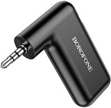 Coverzone Borofone Wireless Bluetooth 5.0 3.5mm Jack Aux Araç Ses Aktarım Kiti Adaptör Bluetooth Çenanirici Araba Hoparlör Kulaklık için Taşınabilir Kablosuz Ses Araç Kitleri Adaptörü BC35