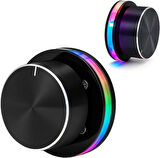 Coverzone USB Ses Kontrol Düğmesi, Android System PC Için RGB Işığı Ile Multimedya Tip C Harici Ortam Ayarlama Denetleyicisi Takın Ve Oynatın USB to Type-C Kablolu GC-91