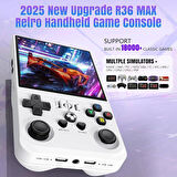 Coverzone 4 inç IPS Ekranlı 720*720 Çözünürlük Oyun Konsolu Retro Arcade Oyun Makinesi 64Gb TF Kartlı Nostalji Atari Oyun Konsolu R36MAX