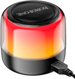 Coverzone Borofone Çiftli RGB Işıklı Kablolu veya Kablosuz Stereo Speaker Bluetooth Hoparlör Taşınabilir Hoparlör Ofis ve Ev TV ve Bilgisayar için Kablosuz Hoparlör BP12
