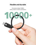 Coverzone 5in1 Şarj Kablo, 100W + 27WPD USB to Type-C Kablo, 120 cm Uzunluk, USB to Type C/Lightning/iWatch ile Uyumlu Saat Şarj Kablosu ZR792