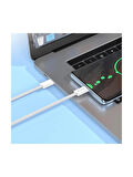 Borofone iPhone ile Uyumlu 60W Şarj ve Data Kablo Type-C To Type-C - 1 Metre - BX103