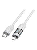 Borofone iPhone ile Uyumlu 60W Şarj ve Data Kablo Type-C To Type-C - 1.2 Metre - BU46