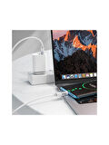 Borofone iPhone ile Uyumlu 60W Şarj ve Data Kablo Type-C To Type-C - 1.2 Metre - BU46