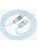 Borofone iPhone ile Uyumlu 5.0A Şarj ve Data Kablo USB To Type-C - 1.2 Metre - BU46