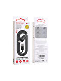 Borofone iPhone ile Uyumlu 2.4A Şarj ve Data Kablo USB To Lightning - 1 Metre - BX52