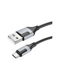 Borofone Android ile Uyumlu 2.4A Şarj ve Data Kablo USB To Micro USB - 1 Metre - BX101