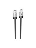 Borofone iPhone ile Uyumlu 60W Şarj ve Data Kablo Type-C To Type-C - 1 .2 Metre - BU48 D Siyah