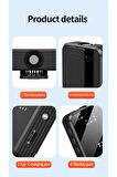 Kablosuz Yaka Mikrofonu Çiftli Mikrofon iPhone 16 ile Uyumlu TYPE-C/Lightning Portlu Röportaj 1029