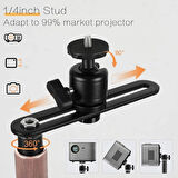 Coverzone Ayarlanabilir Projektör Sehpası TY06 - 360° Döner, Teleskopik 90–126cm, Şık ve Dayanıklı Tripod