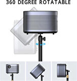 Coverzone Profesyonel Stand - Yatak, Koltuk, Masa Montajlı, 60–120cm Ayarlı, Projeksiyon & Kamera İçin TY04