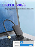 Coverzone USB 3.0 - HDMI Dönüştürücü 1080P Full HD, 5Gbps Hızlı Aktarım, Windows & Mac Uyumlu HD08