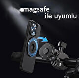 Coverzone Vespa, Arora Cappuccino, Lambretta, Peugeot Modelleri ile Uyumlu Magsafe Uyumlu Telefon Tutucu QL10