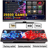 Coverzone Retro Oyun Konsolu 29800 Oyunlu, Tek & 2 Kişilik, 2GB DDR3, 76x25cm, Atari Salonu | LY1911