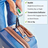 Coverzone Dijital Bagaj Terazisi 50kg/110lb Kapasiteli, LCD Ekranlı, 10g Hassas, Seyahat için | DWS-09