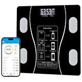 Coverzone Akıllı Vücut Analiz Tartısı - 180Kg, Mobil Uygulama Senkronize, Yağ Kas Su Ölçümü | SQ-YWBD01