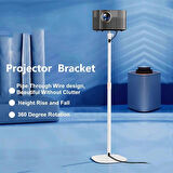 Coverzone Ayarlanabilir Projektör Tripodu - 60-130cm, Metal Gövde, 5kg Kapasiteli, Kablo Geçişli | TY07