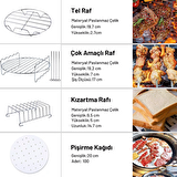 Yui,Xiaomi,Philips,Karaca,Arzum,Tefal,Kumtel Uyumlu XXL 8.3 Litre Hava Fritözü 12'li Yedek Parça Seti