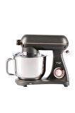 M122 1800 W 6 Litre Alüminyum Döküm Hamur Makinesi Stand Mikser Koyu Gri Rose