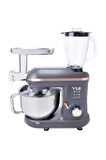 M120 Multi-fonksiyonel 3'ü Bir Arada Stand Mikser Kıyma Setli Ve Blender Özellikli Gri/Rose Gold