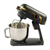 M123 Easy Chef Premium 1800w Dokunmatik Ekran Alüminyum Döküm 7lt Koyu Gri/Gold