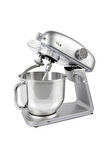 M218 Easy Chef Gümüş Stand Mikser 1800w Motor Gücü 8l Kapasite Dayanıklı Döküm Metal Gövde