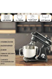 Easy Chef M122 Plus DC Motor Stand Mikser Çift Başlıklı Parlak Koyu Gri
