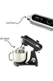 Easy Chef M122 Plus DC Motor Stand Mikser Çift Başlıklı Parlak Koyu Gri