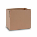 80x50x50 cm Çift Oluklu  A-Box Taşıma Kolisi - 10 Adet - Esmer