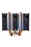 ColdPower 6p Intel  Uyumlu 6 Bakır Boru 3 Rgb Fan 160 Tdp Işlemci Fanı
