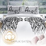 Monohome Perlasera Wing 3D Temalı Pamuk Saten Çift Kişilik Nevresim Takımı