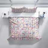 Cattleya Colorful 3D Temalı Pamuk Saten Çift Kişilik Nevresim Takımı