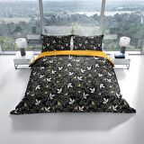 Cattleya Serenity 3D Temalı Pamuk Saten Çift Kişilik Nevresim Takımı