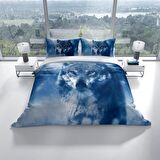 Cattleya Strong 3D Temalı Pamuk Saten Çift Kişilik Nevresim Takımı