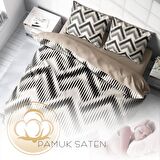 Monohome Örgü 1 3D Temalı Pamuk Saten Çift Kişilik Nevresim Takımı