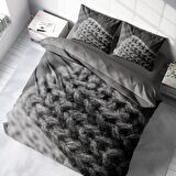 Monohome Örgü 2 3D Temalı Pamuk Saten Çift Kişilik Nevresim Takımı