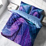 Monohome Örgü 3 3D Temalı Pamuk Saten Çift Kişilik Nevresim Takımı