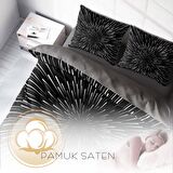 Monohome Galaxy Star Galaksi Temalı Pamuk Saten Çift Kişilik Nevresim Takımı
