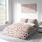 Monohome Rose Branch Çiçekli Pamuk Saten Çift Kişilik Nevresim Takımı