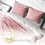 Monohome Pink Sumurg 3D Temalı Pamuk Saten Çift Kişilik Nevresim Takımı