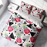 Monohome Pineapple 3D Pamuk Saten Çift Kişilik Nevresim Takımı