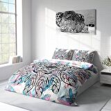 Monohome Ethnic Mandala2 3D Temalı Pamuk Saten Çift Kişilik Nevresim Takımı