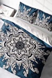 Nevresim Takımı %100 Doğal Pamuk Çift Kişilik 3d Digital Ethnic Mandala3